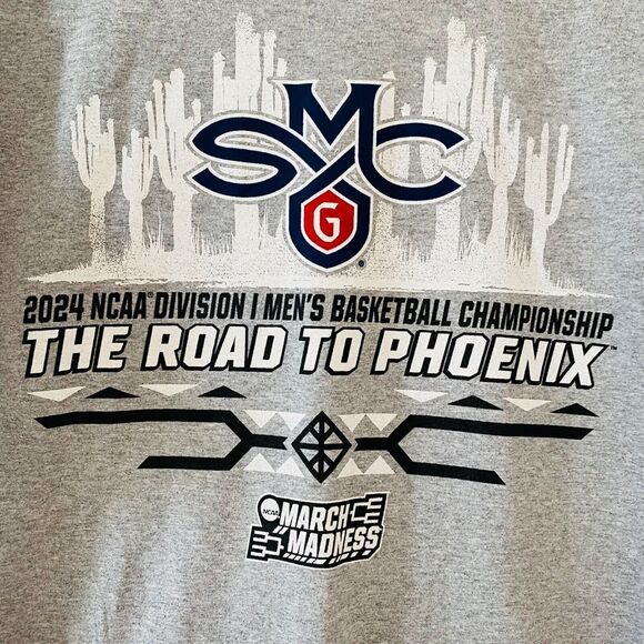 Champion NCAA 2024 Mens Basketball Tee Short Sleeve Crew Neck Size XL Gray - Picture 3 of 8